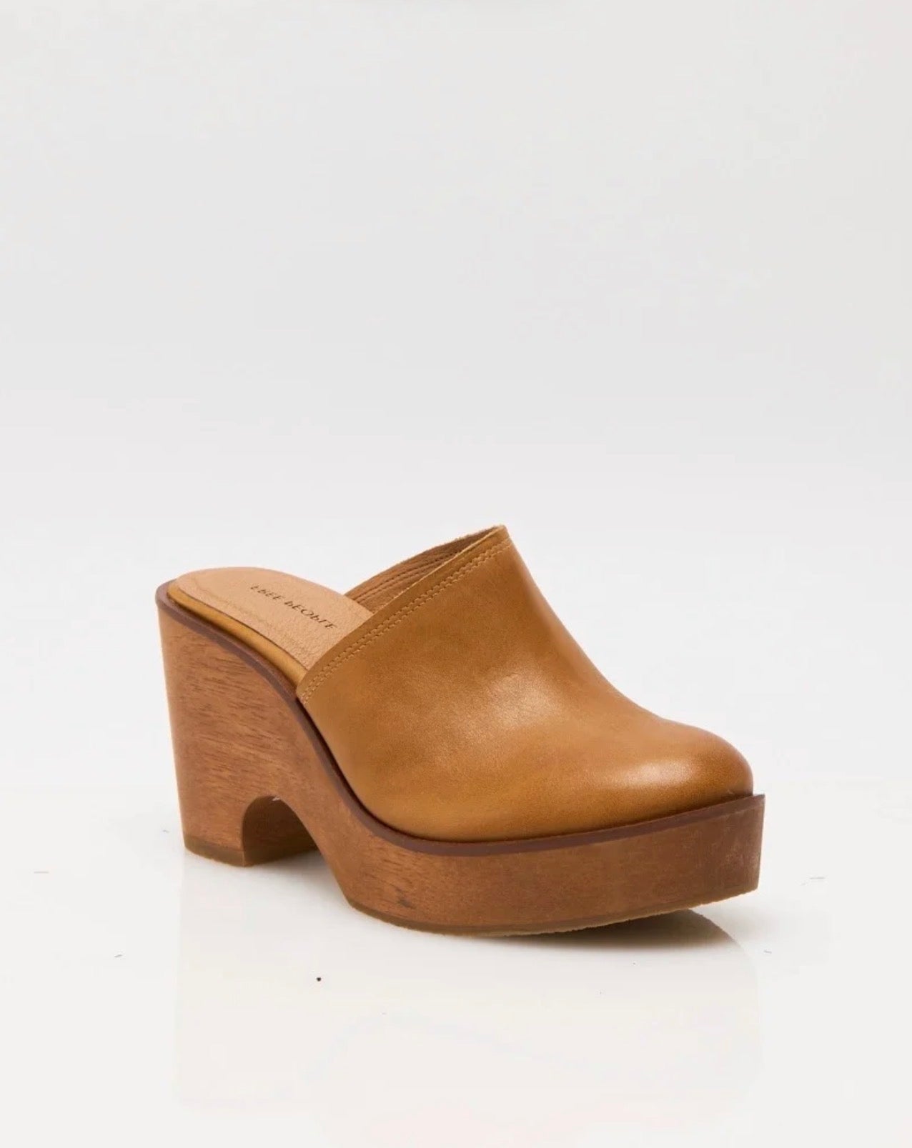 Hudson Wedge Clog - Luggage Leather
