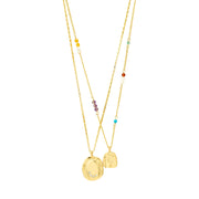 HERE recycled pendant necklace 2-in-1