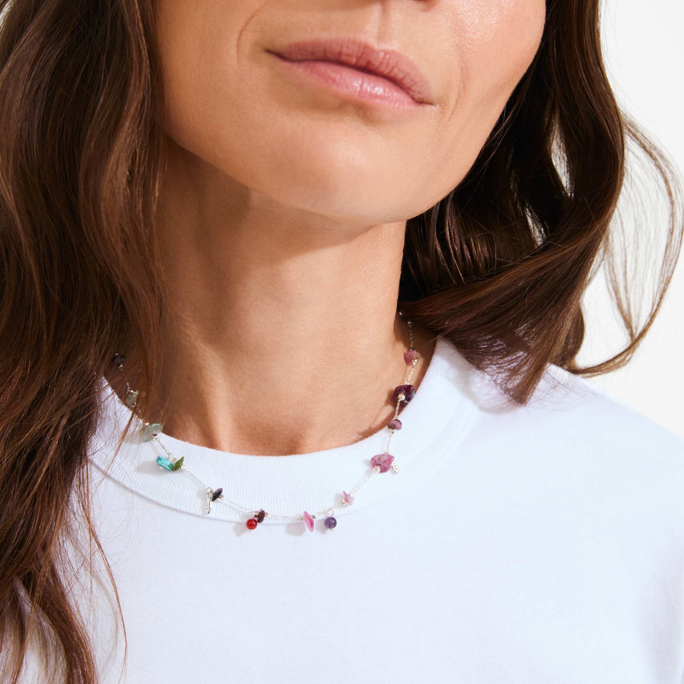 HERE semi-precious stones necklace