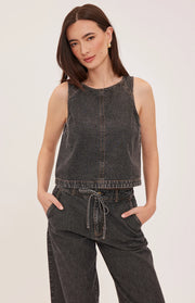 Blaise Tank - Black Wash