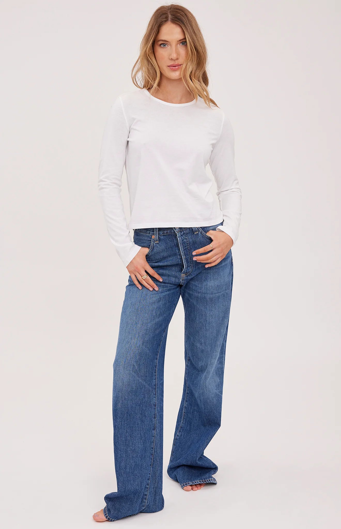 Claudia Long Sleeve Shirt - White