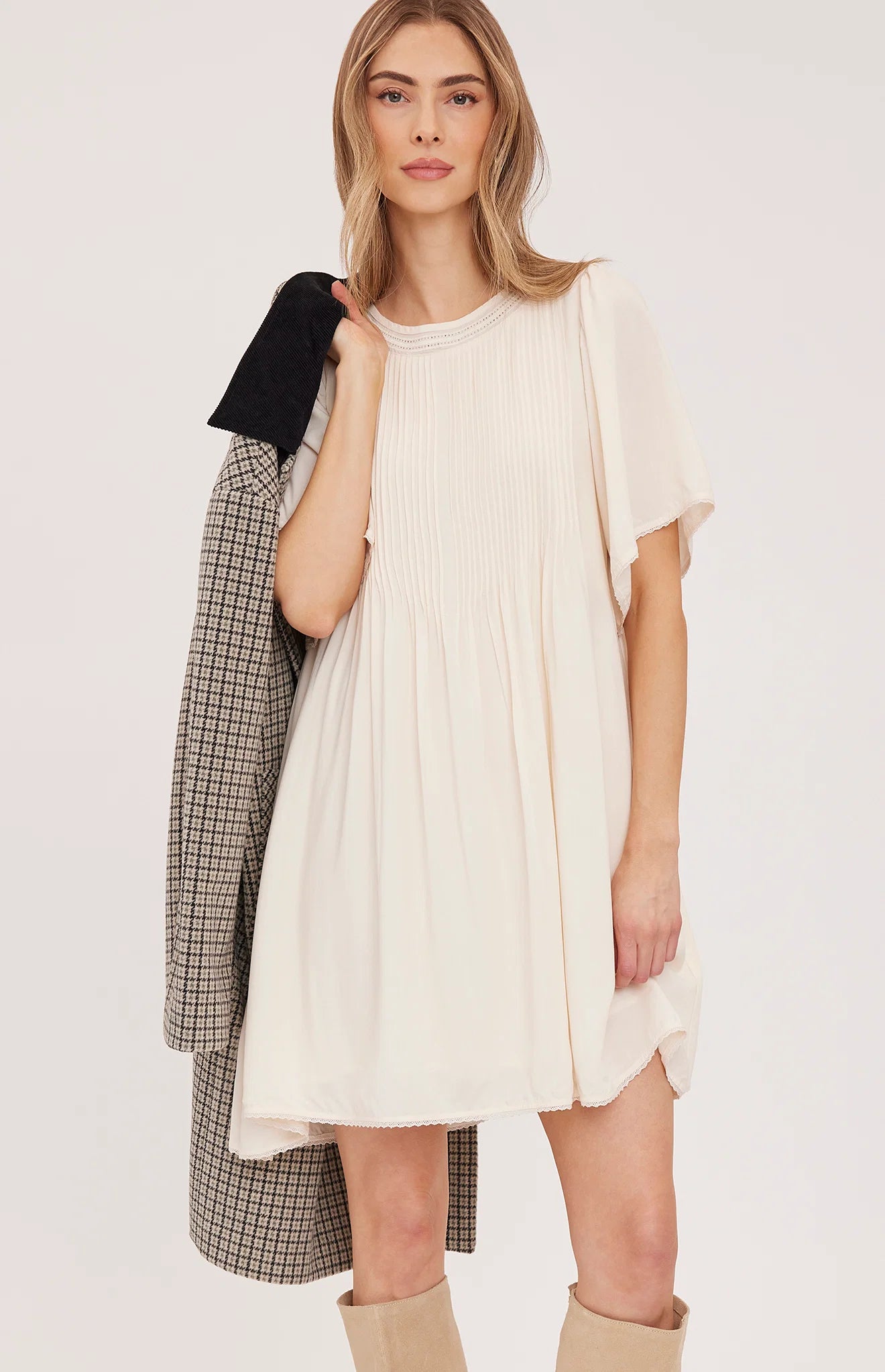 Heidi Mini Dress - Cream