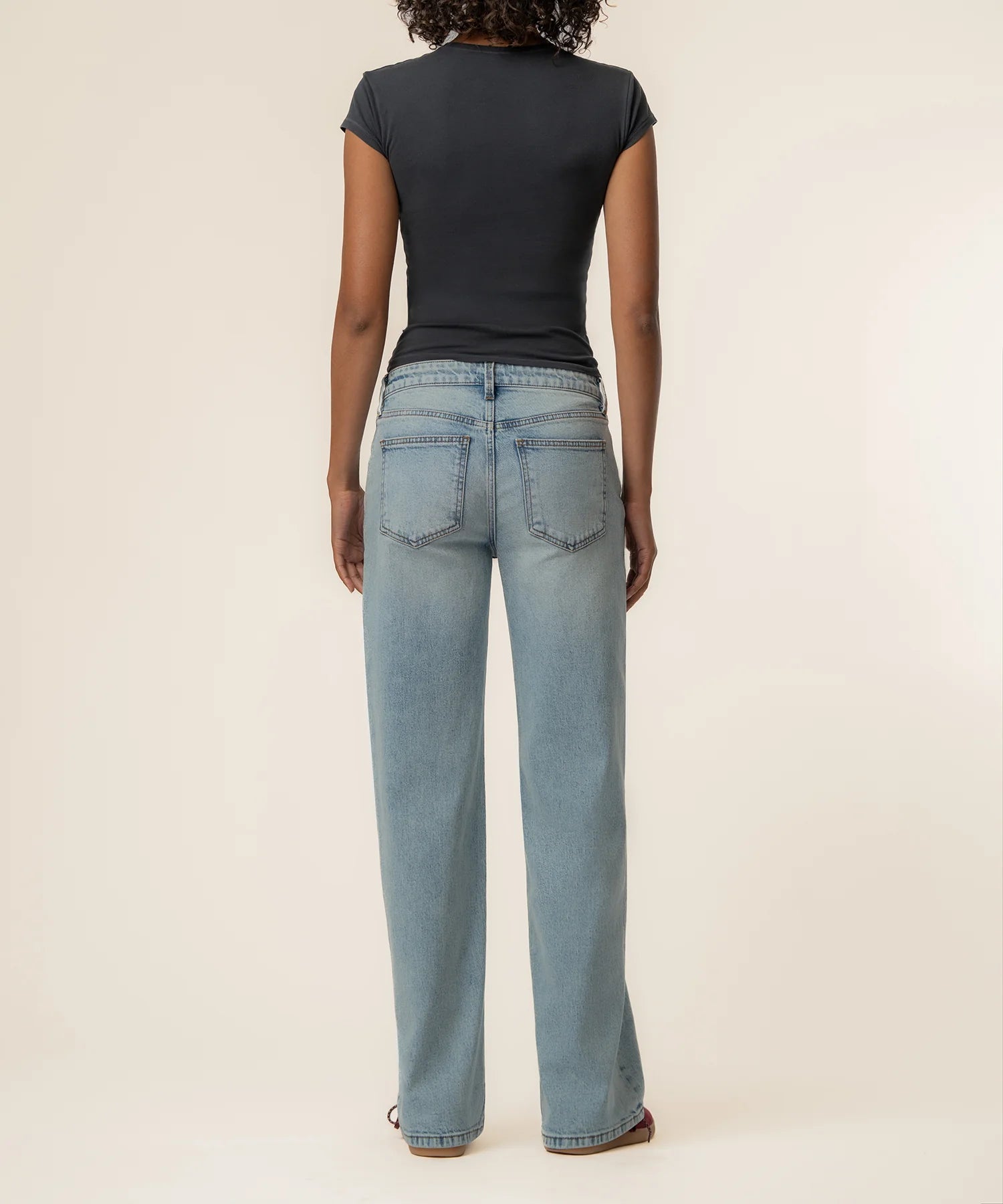 Selena Baggy Low Rise Strait Leg - Enthusiastic