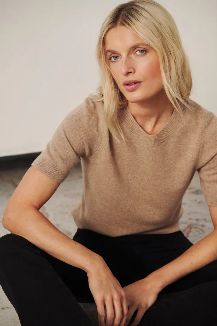 Everlotta Pullover - Light Camel Melange