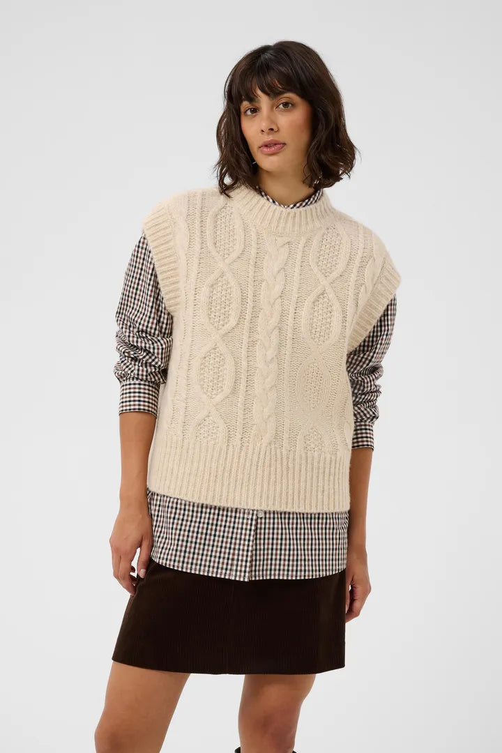 Chanina Waist Coat - Whitecap Melange