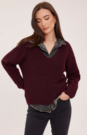 Tucker Pullover Sweater - Fig