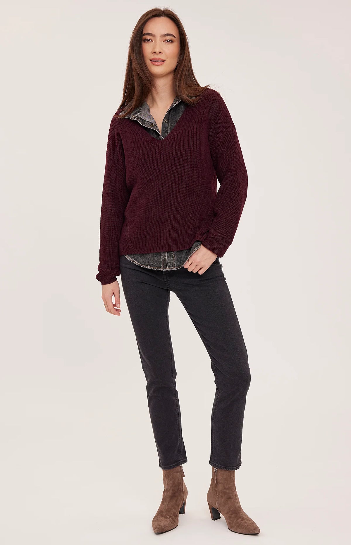 Tucker Pullover Sweater - Fig