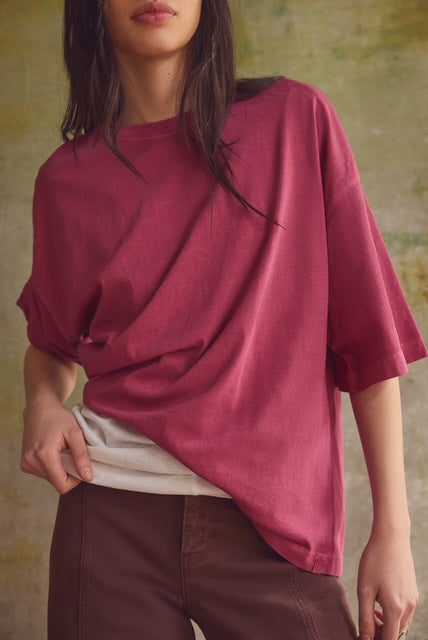 Perfect Oversized Tee - Glass Roses