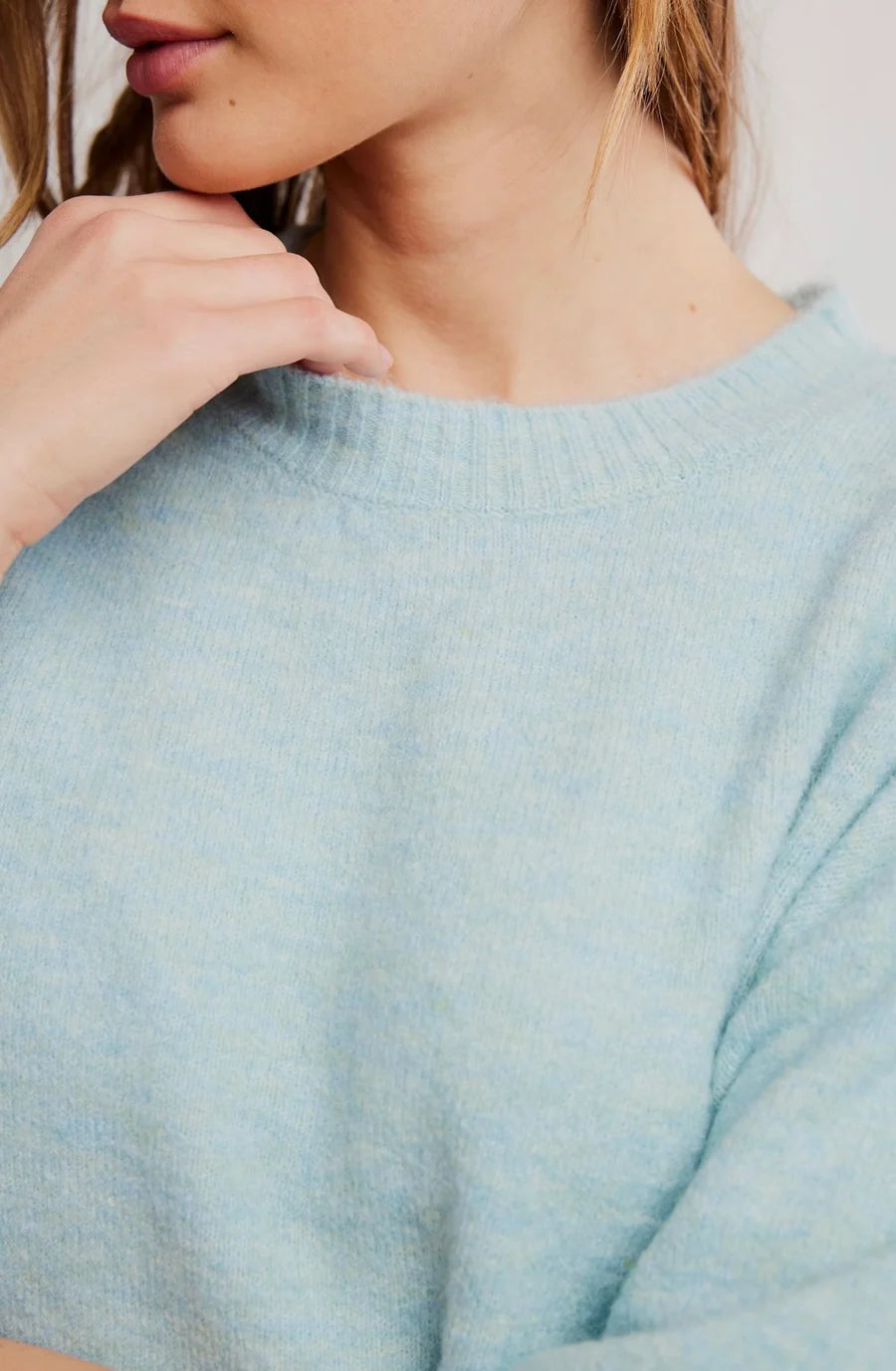 Margot Sweater Tee - Angel Falls Melange