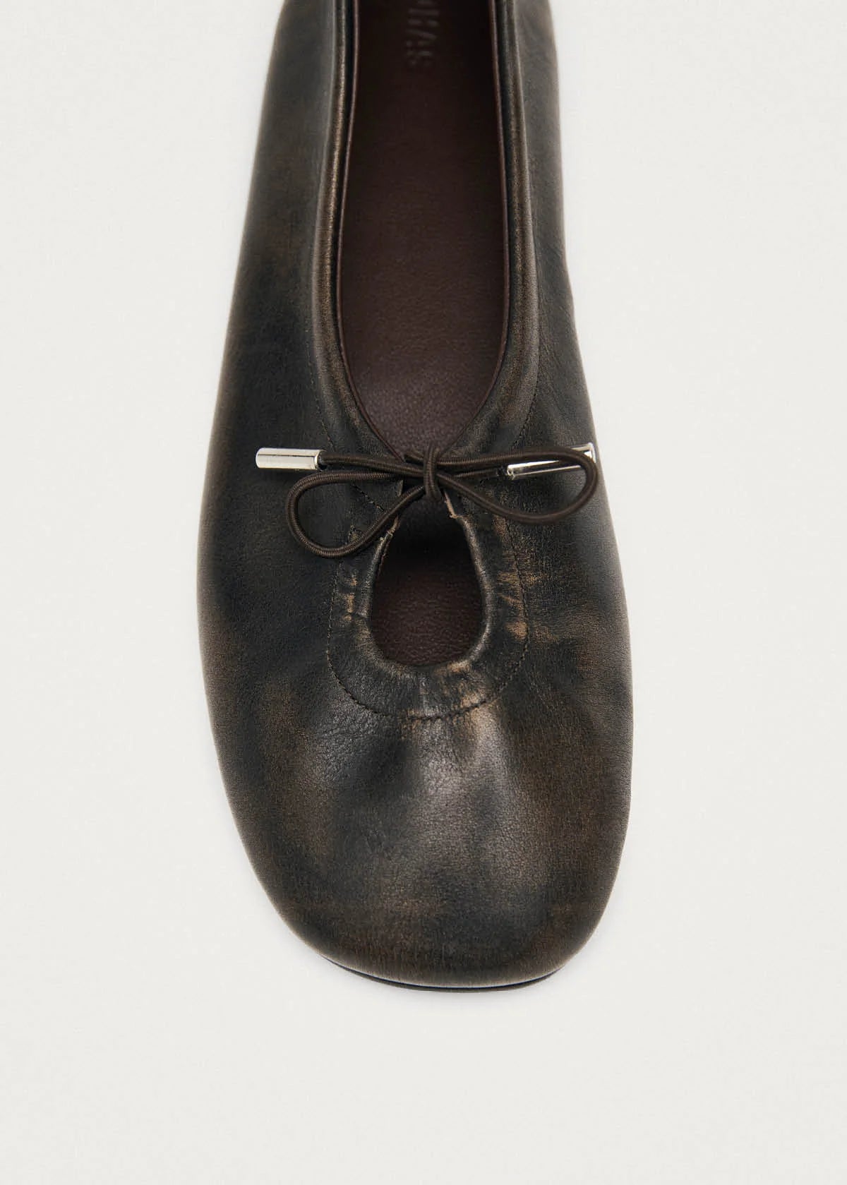 Rosalind Leather Ballet Flat - Brushed Brown