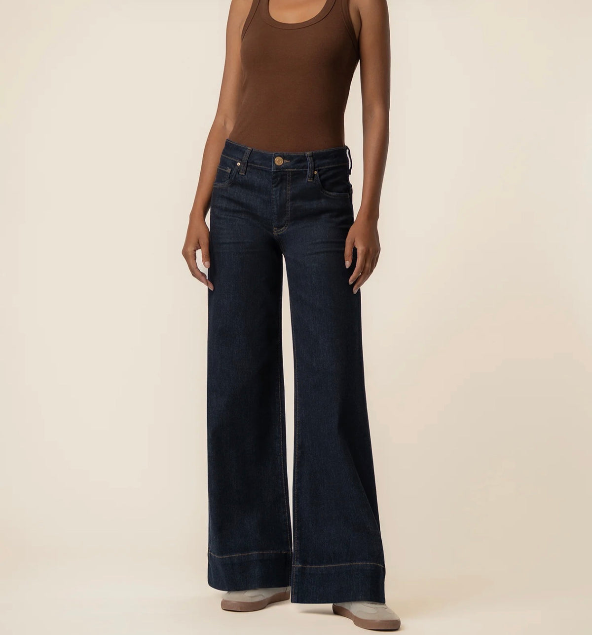 Maya High Rise Fab Ab Wide Leg Back Darts - Amaze