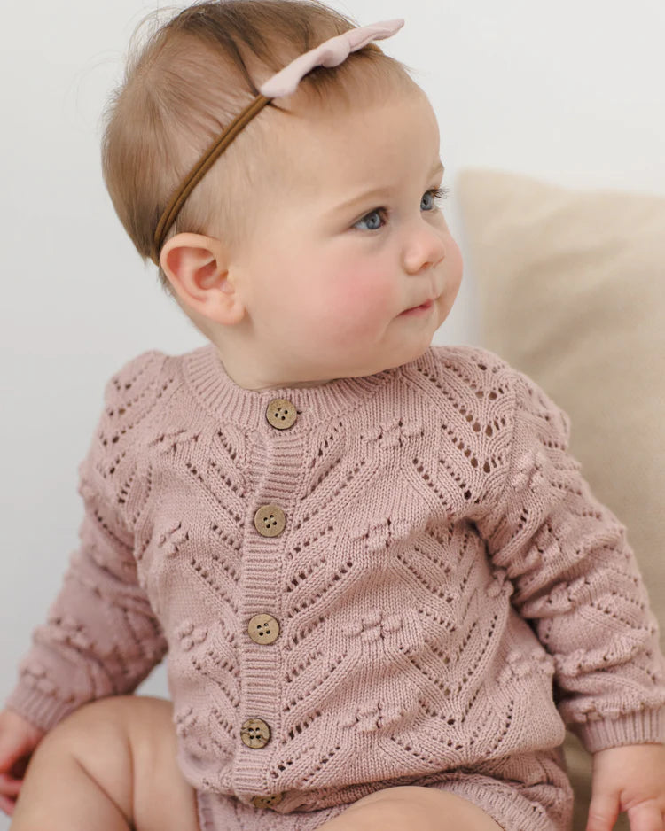 Knit Cardigan - Mauve