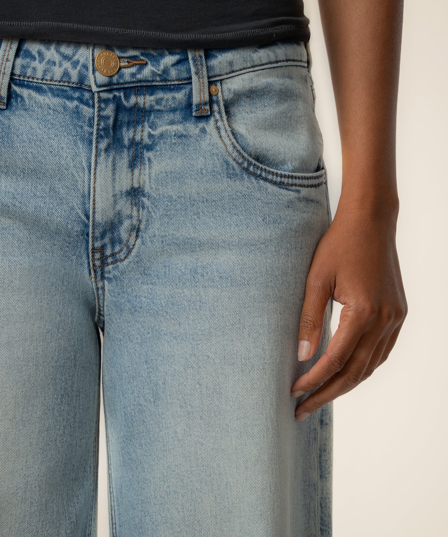 Selena Baggy Low Rise Strait Leg - Enthusiastic