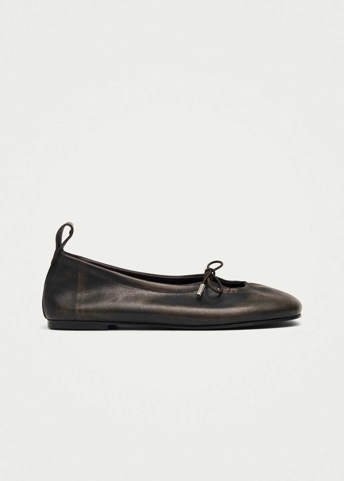 Rosalind Leather Ballet Flat - Brushed Brown