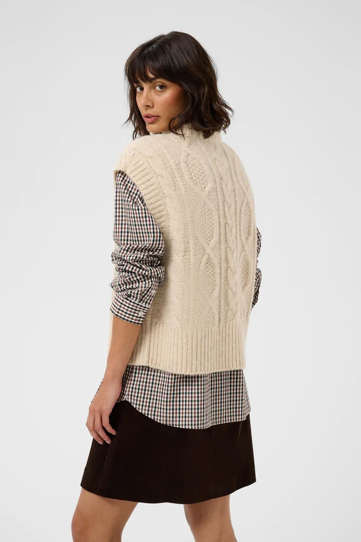 Chanina Waist Coat - Whitecap Melange