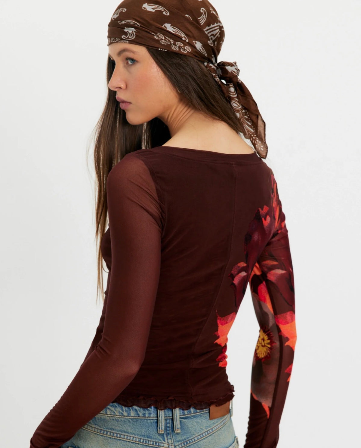 Lily Printed Long Sleeve - Cocoa Combo