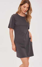 Cindy T-Shirt Dress - Washed Black