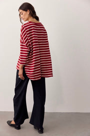 WTF Two Sense Long Sleeve Top - Berry Combo