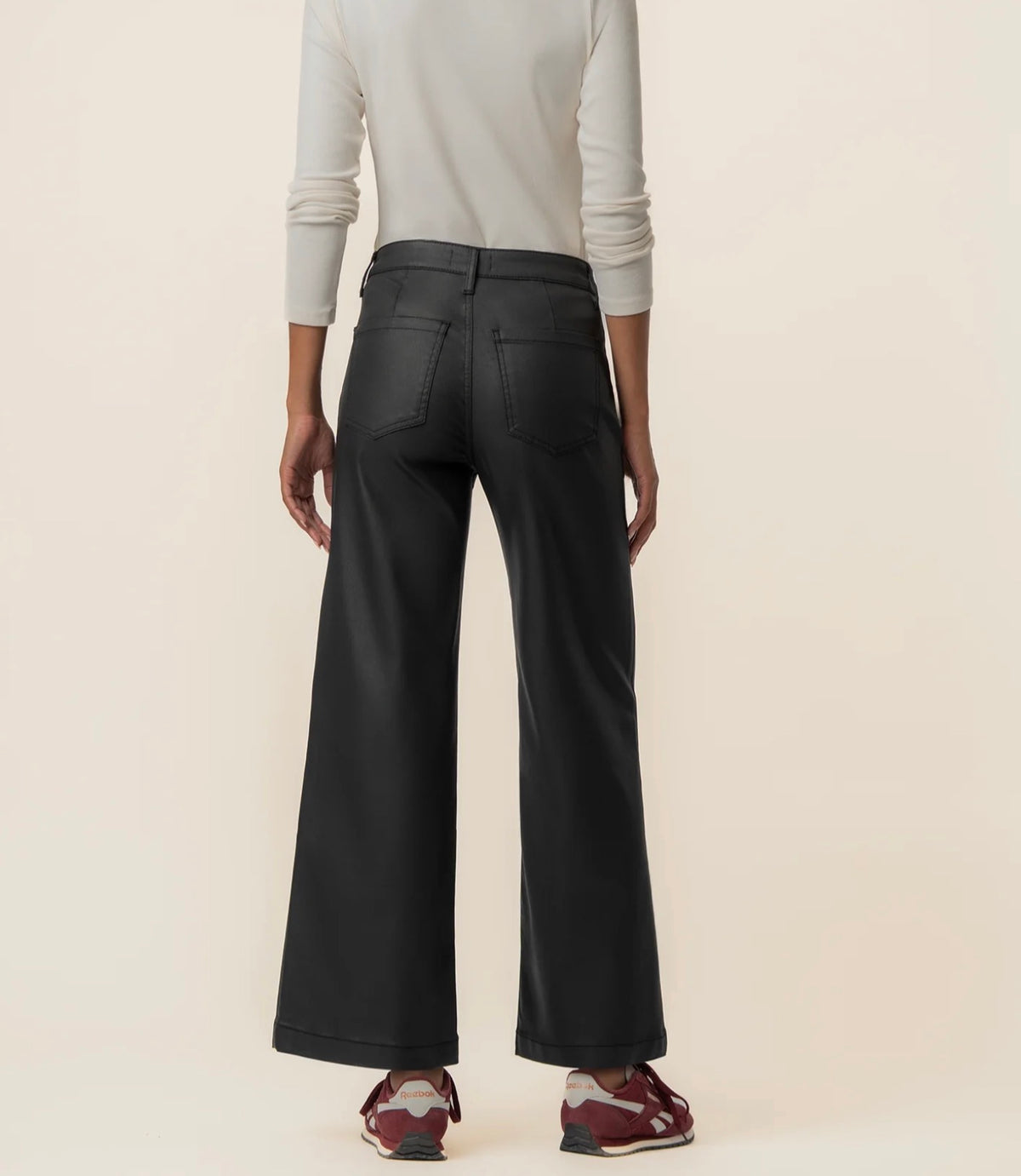 Meg High Rise Coated - Matte Black