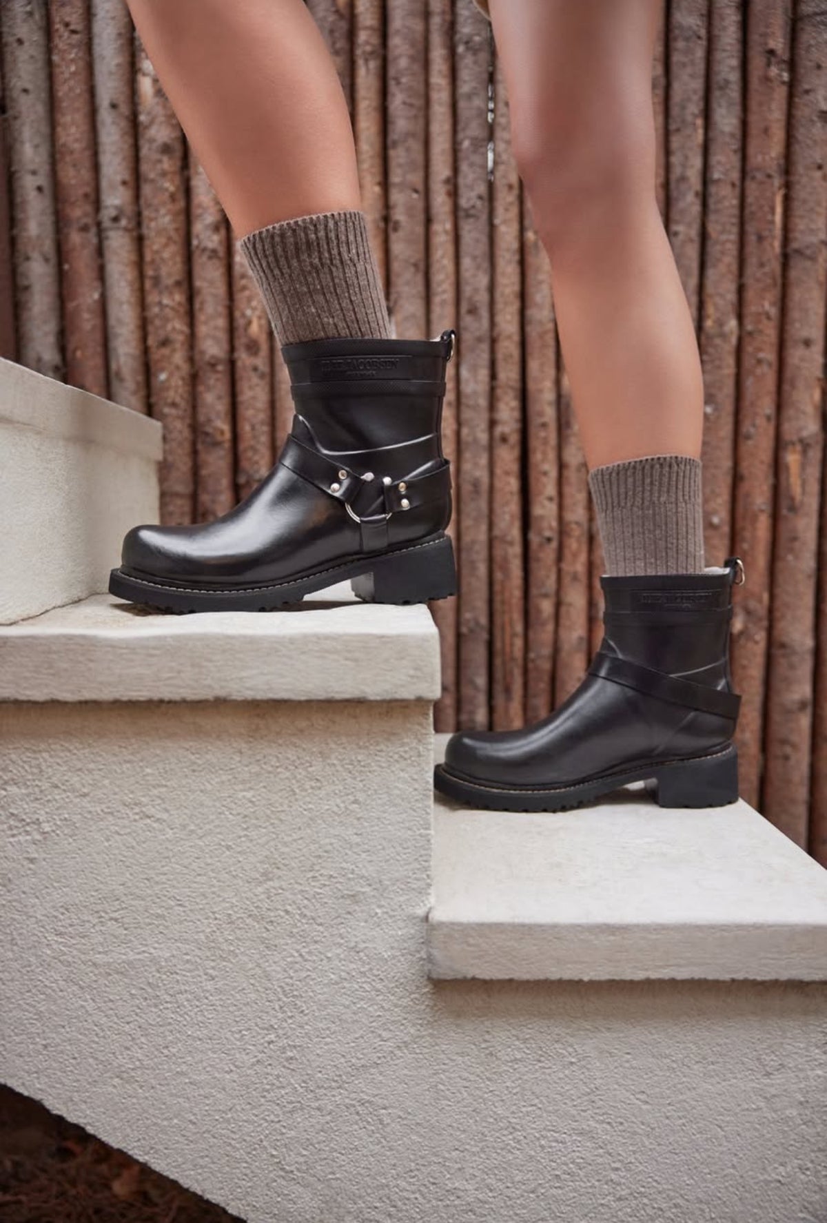 Short Rubber Boots-Black