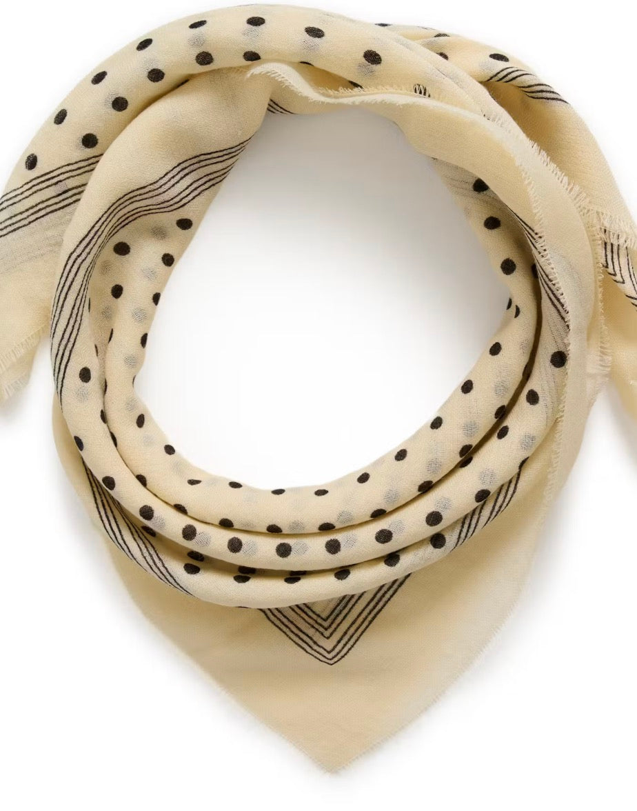 Celesta Scarf - Brown Out Dot