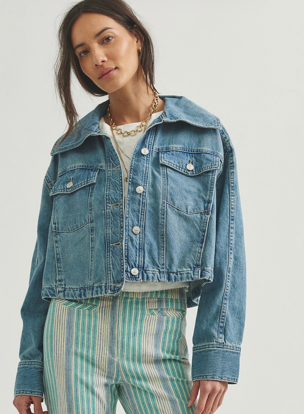 Side To Side Jacket - River Wash