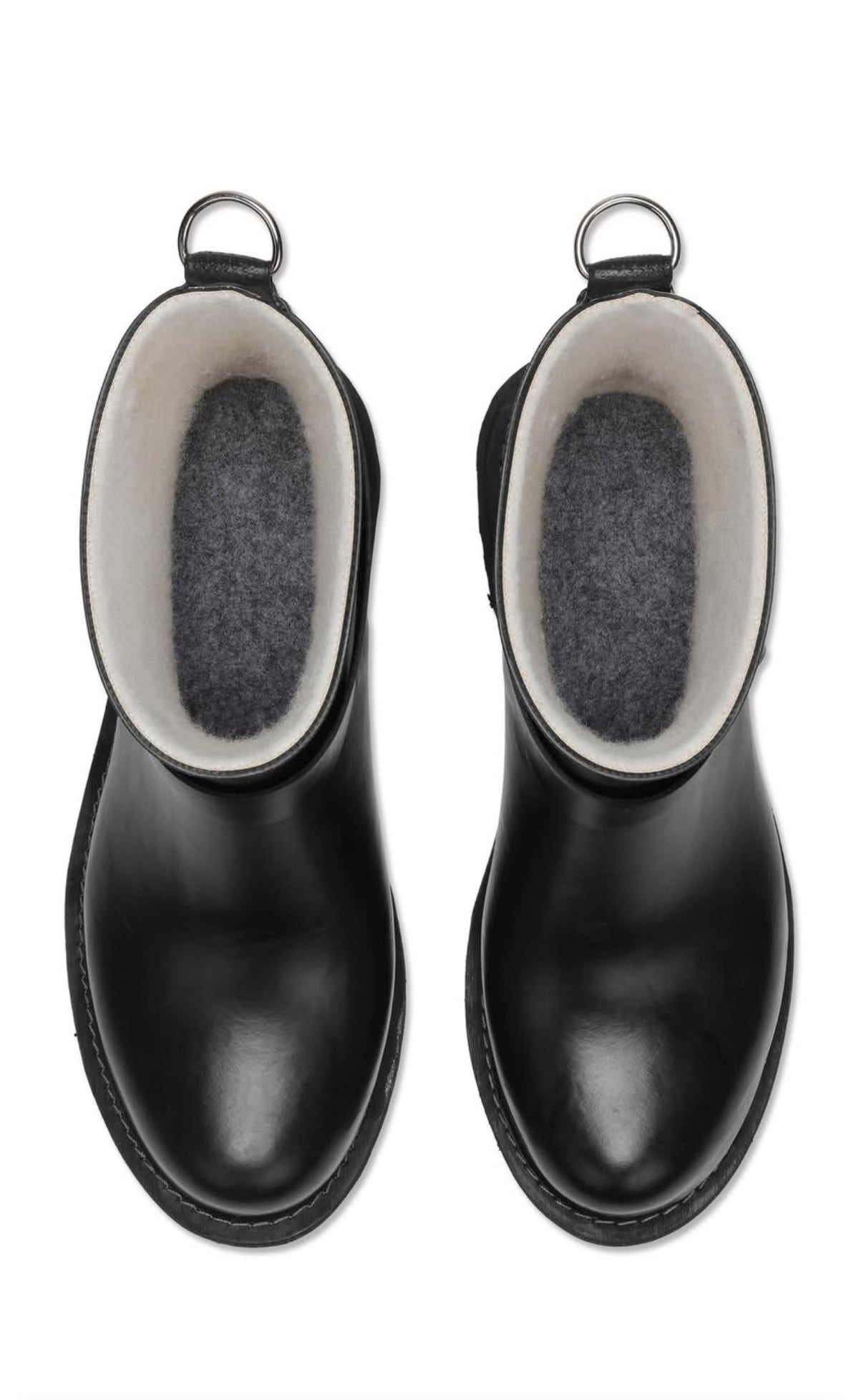 Short Rubber Boots-Black