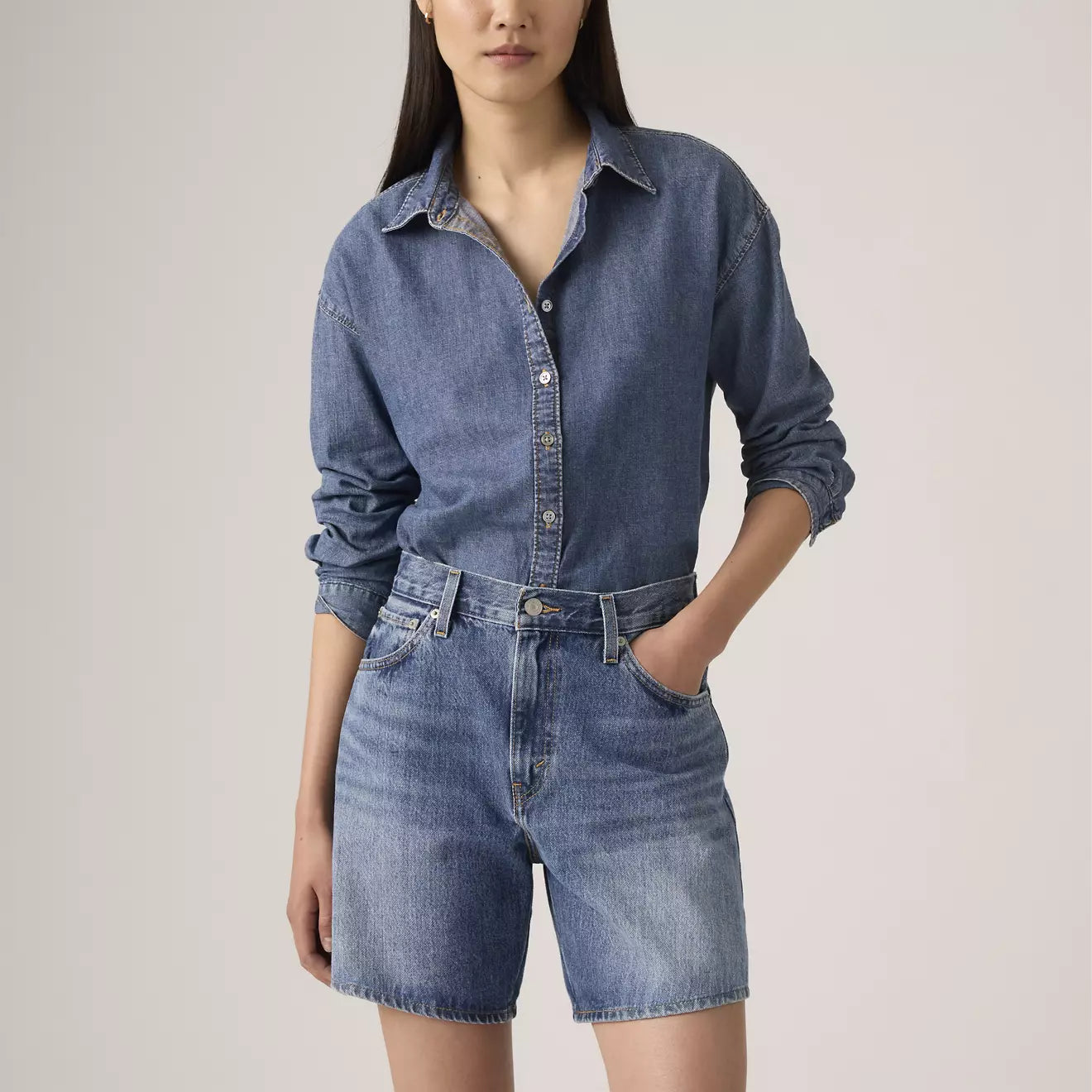 High Rise Baggy Short - Own It Tencel