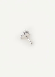 Pleated Hair Cuff - Silver