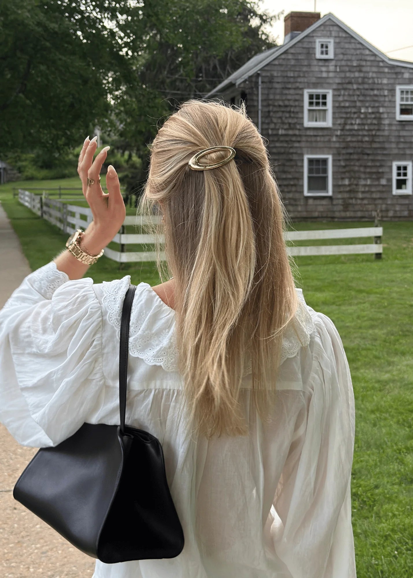 Frame Barrette - Gold
