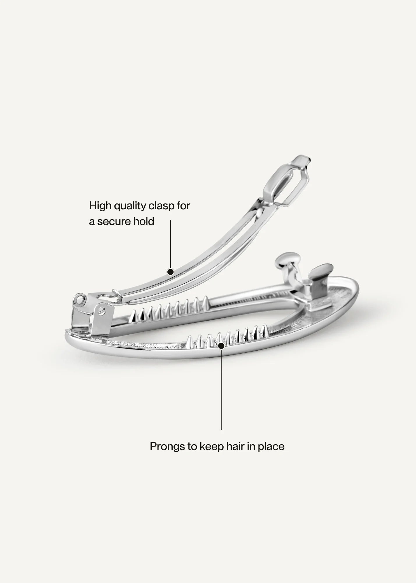 Frame Barrette - Silver