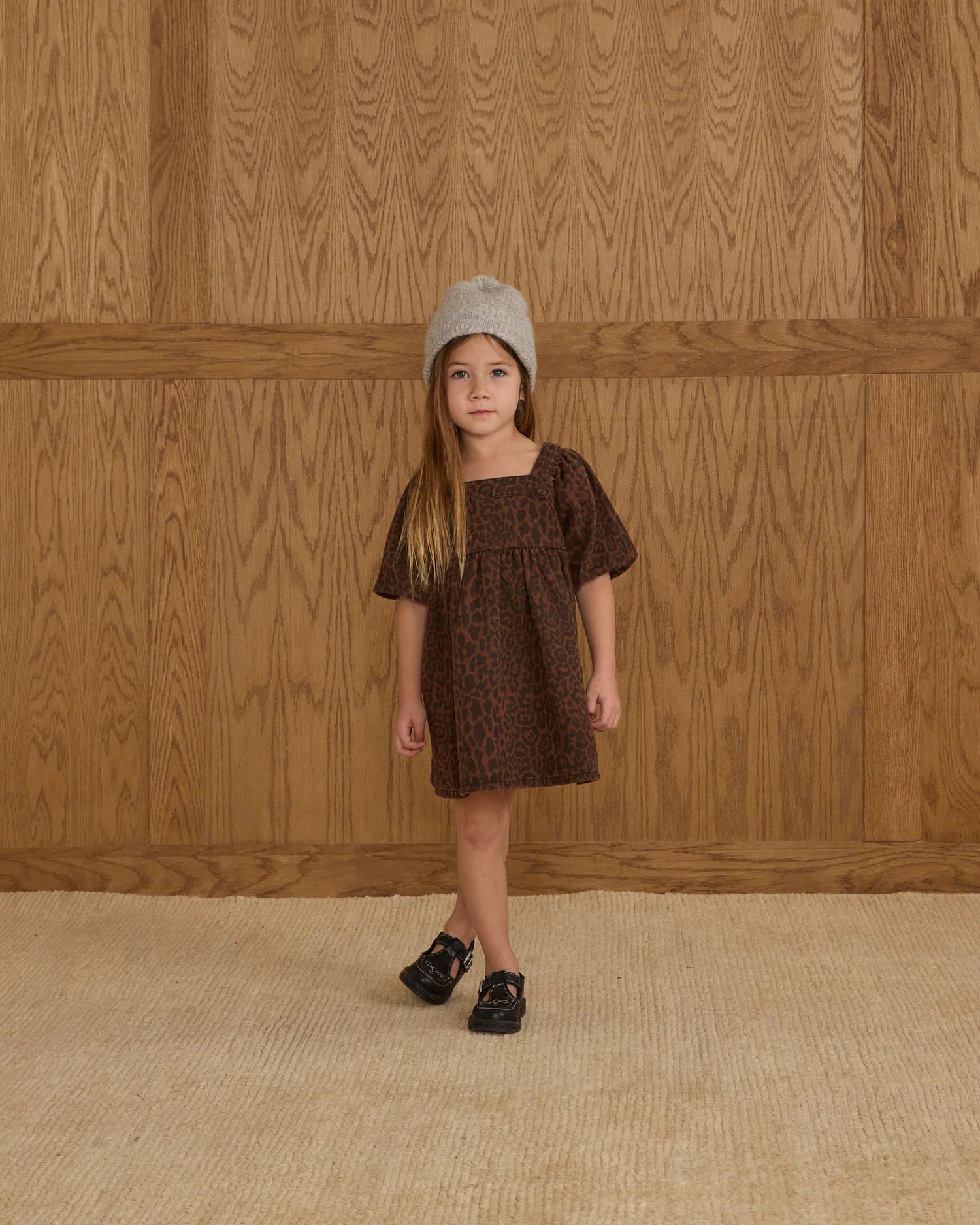 Gretta Babydoll Dress - Leopard
