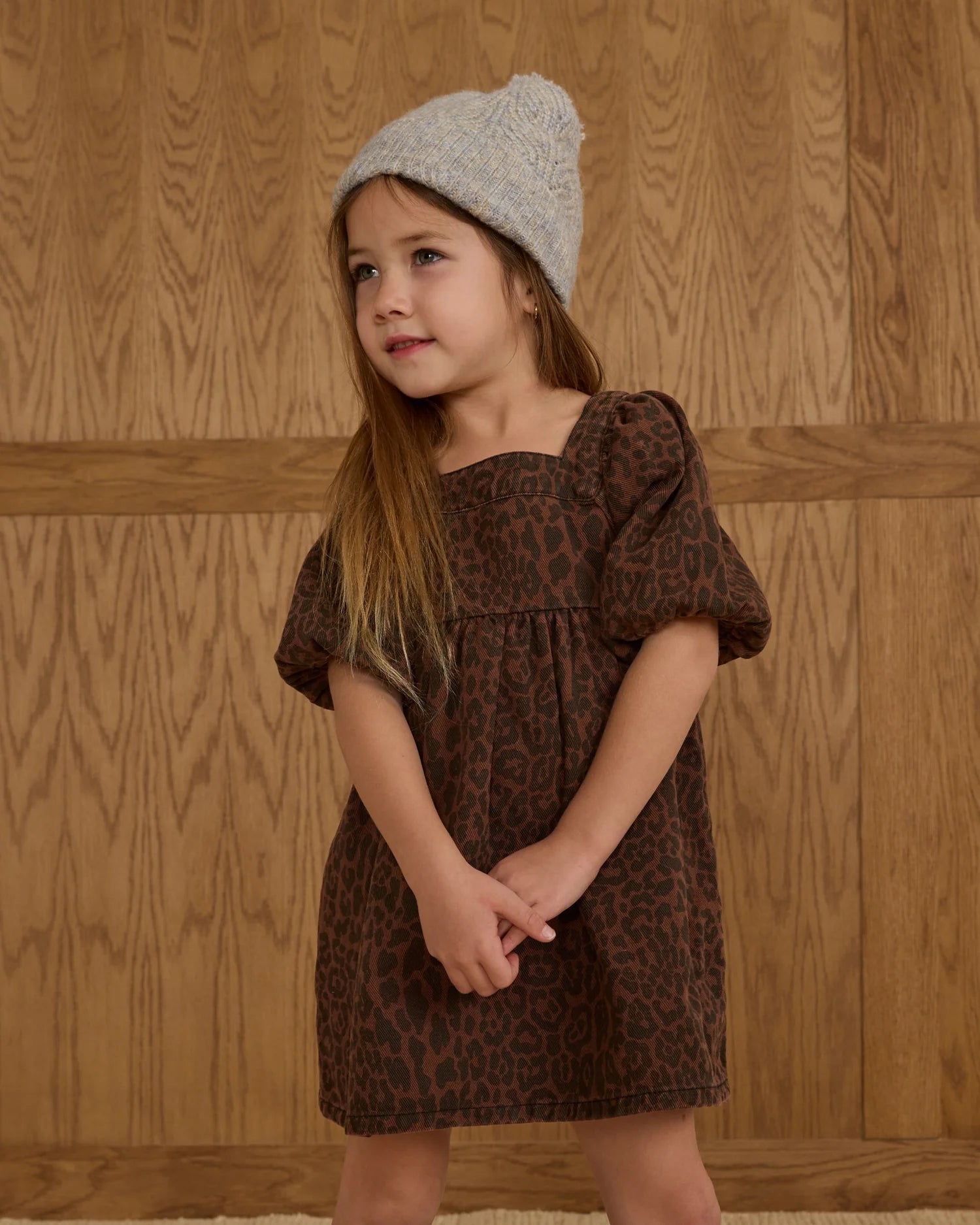 Gretta Babydoll Dress - Leopard