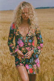Valley of the Dolls Bias Mini Dress - Onyx