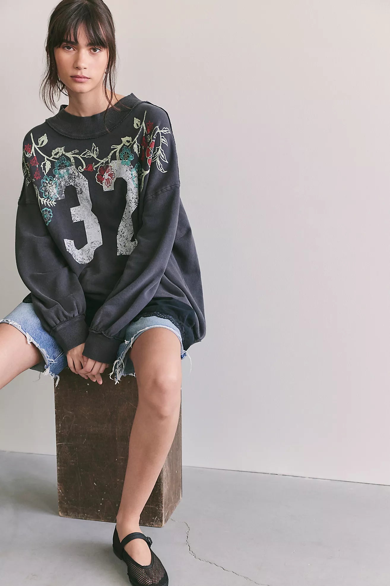 Palm Springs Graphic - Washed Black Combo