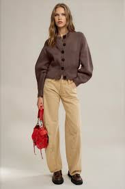 Vienna Cardigan - Coffee Bean