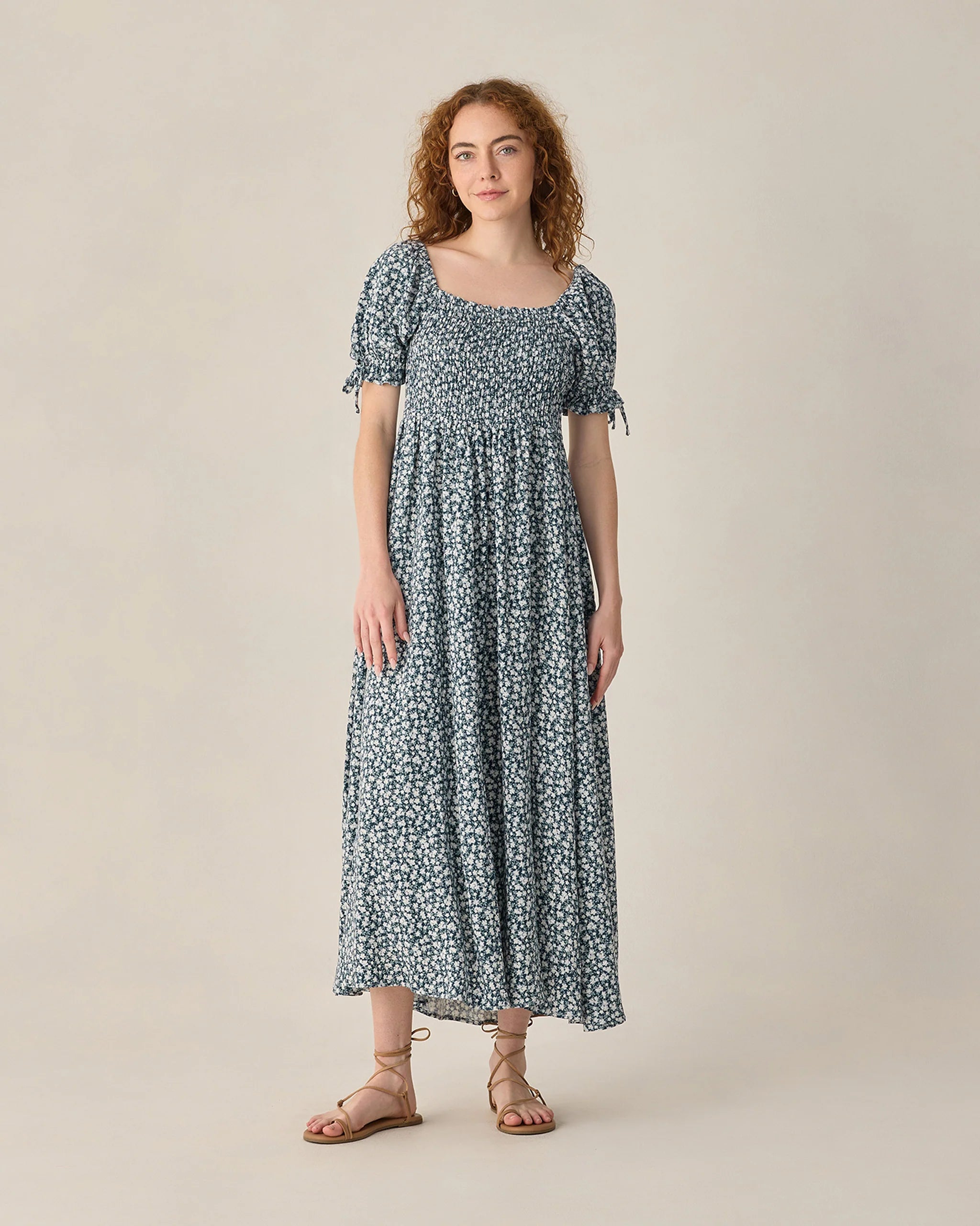 Dallas Dress - Navy Floral