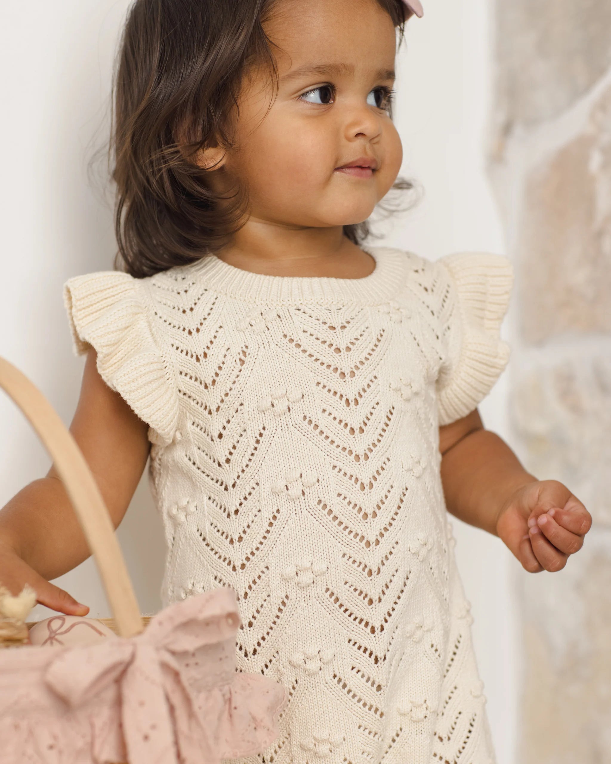Mira Knit Romper - Natural
