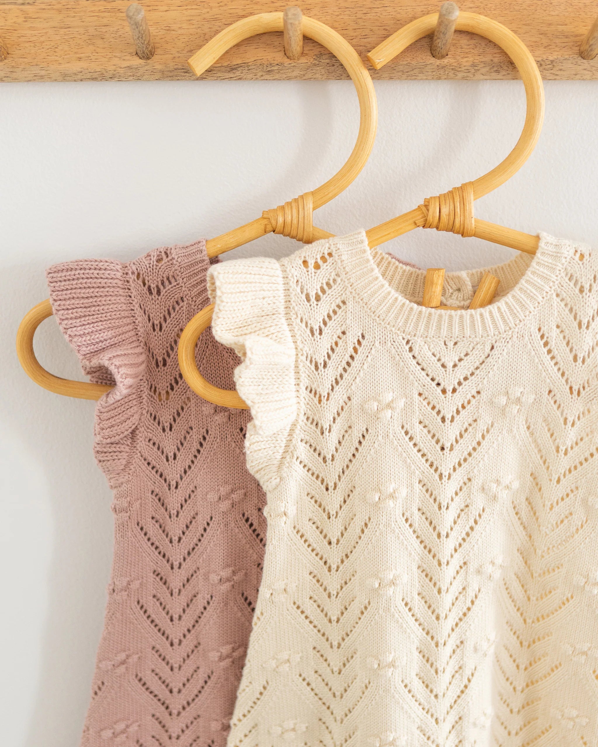 Mira Knit Romper - Natural