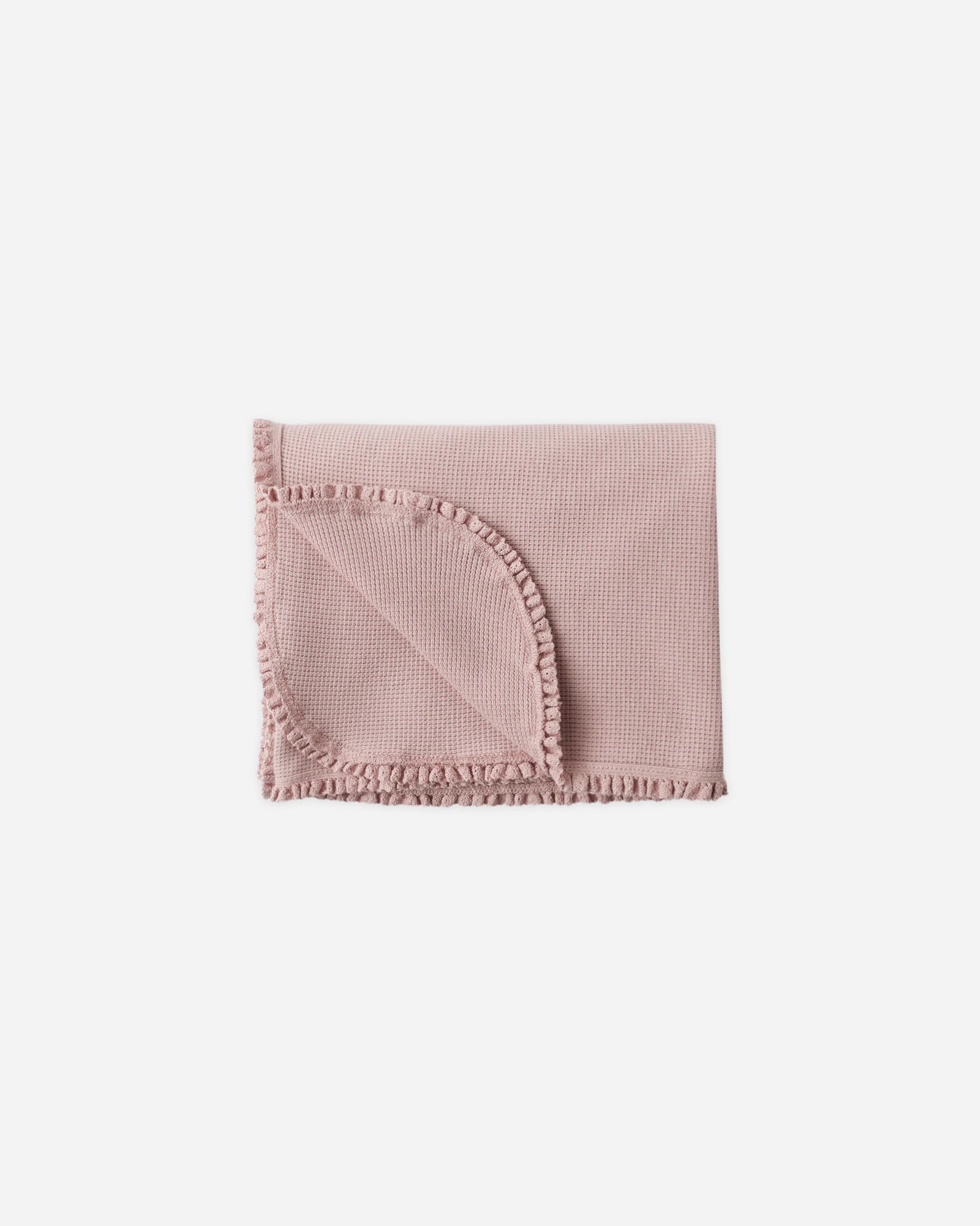 Waffle Baby Blanket - Mauve