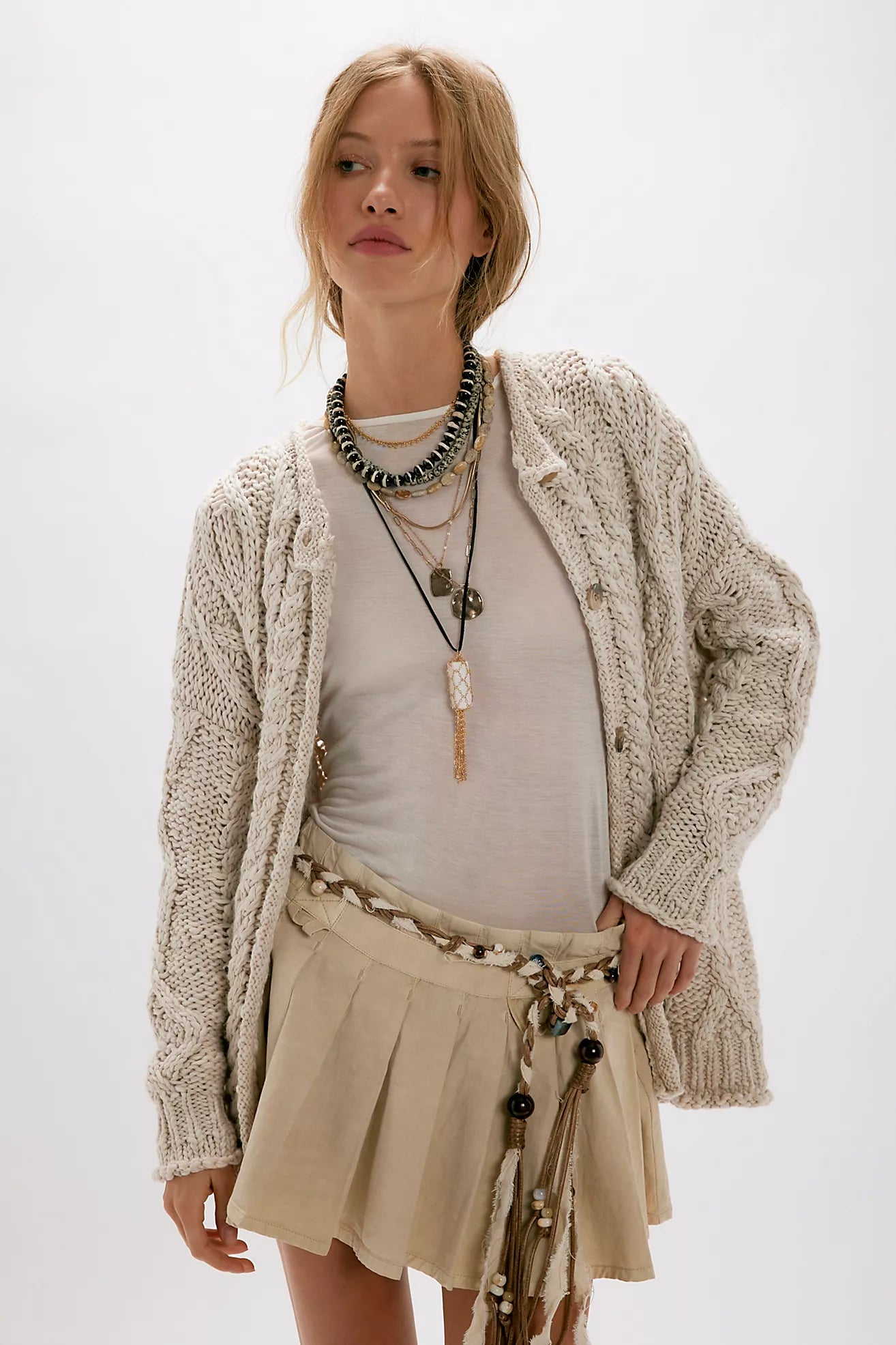 Opal Cardigan - Tea