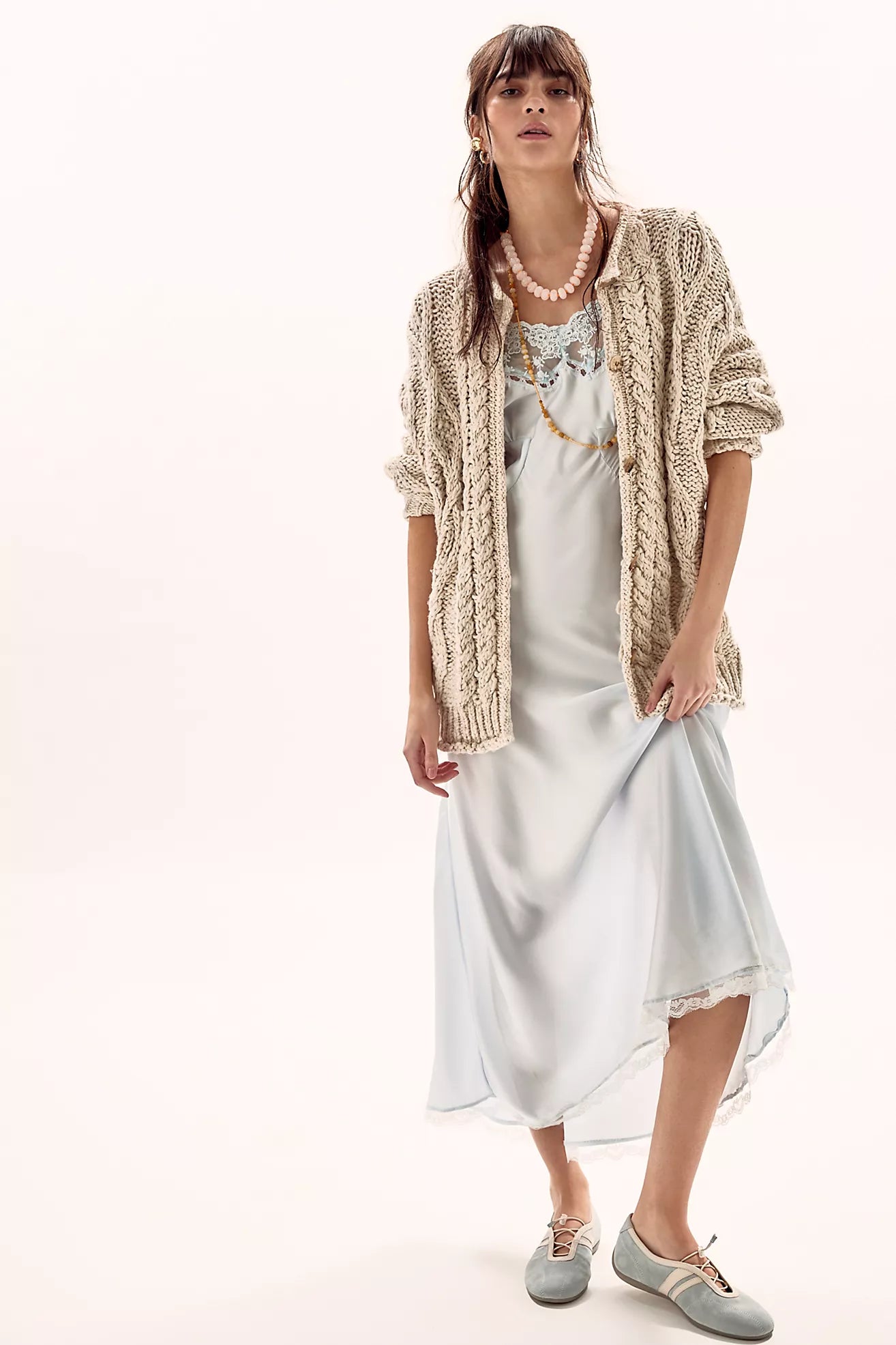 Opal Cardigan - Tea