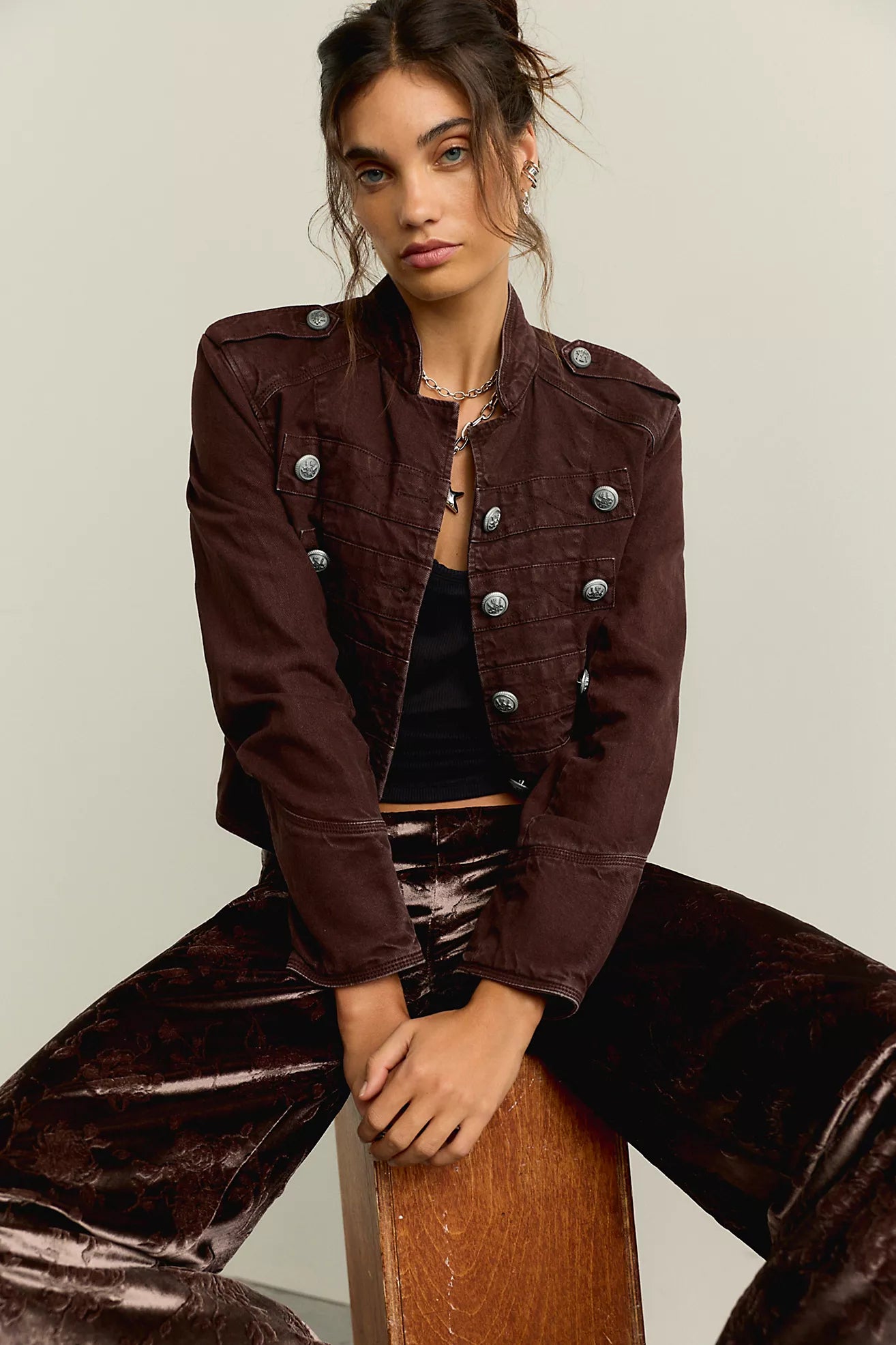 Ryland Band Jacket - Double Espresso