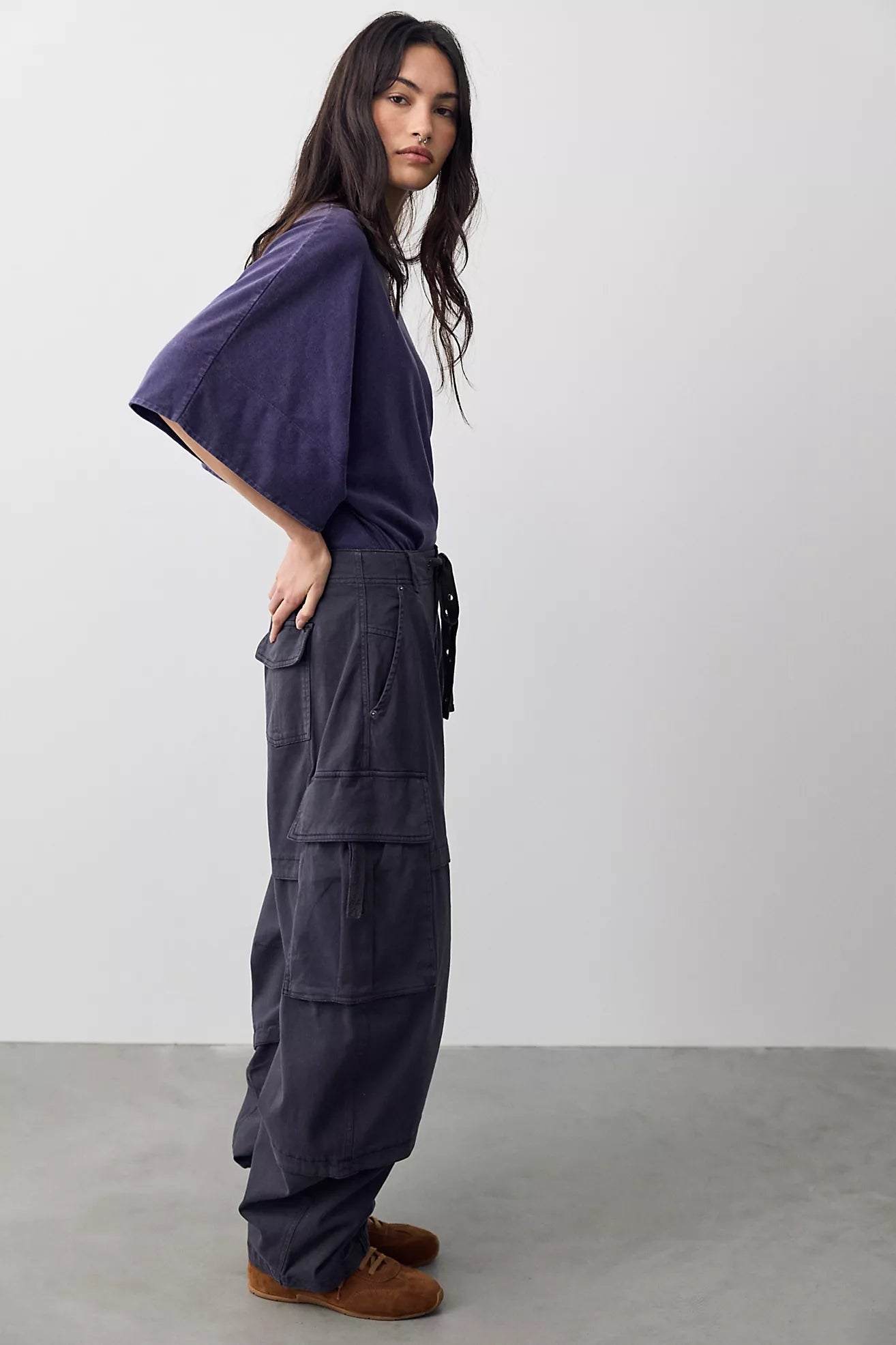 Reef Curved Cargo Twill - Black
