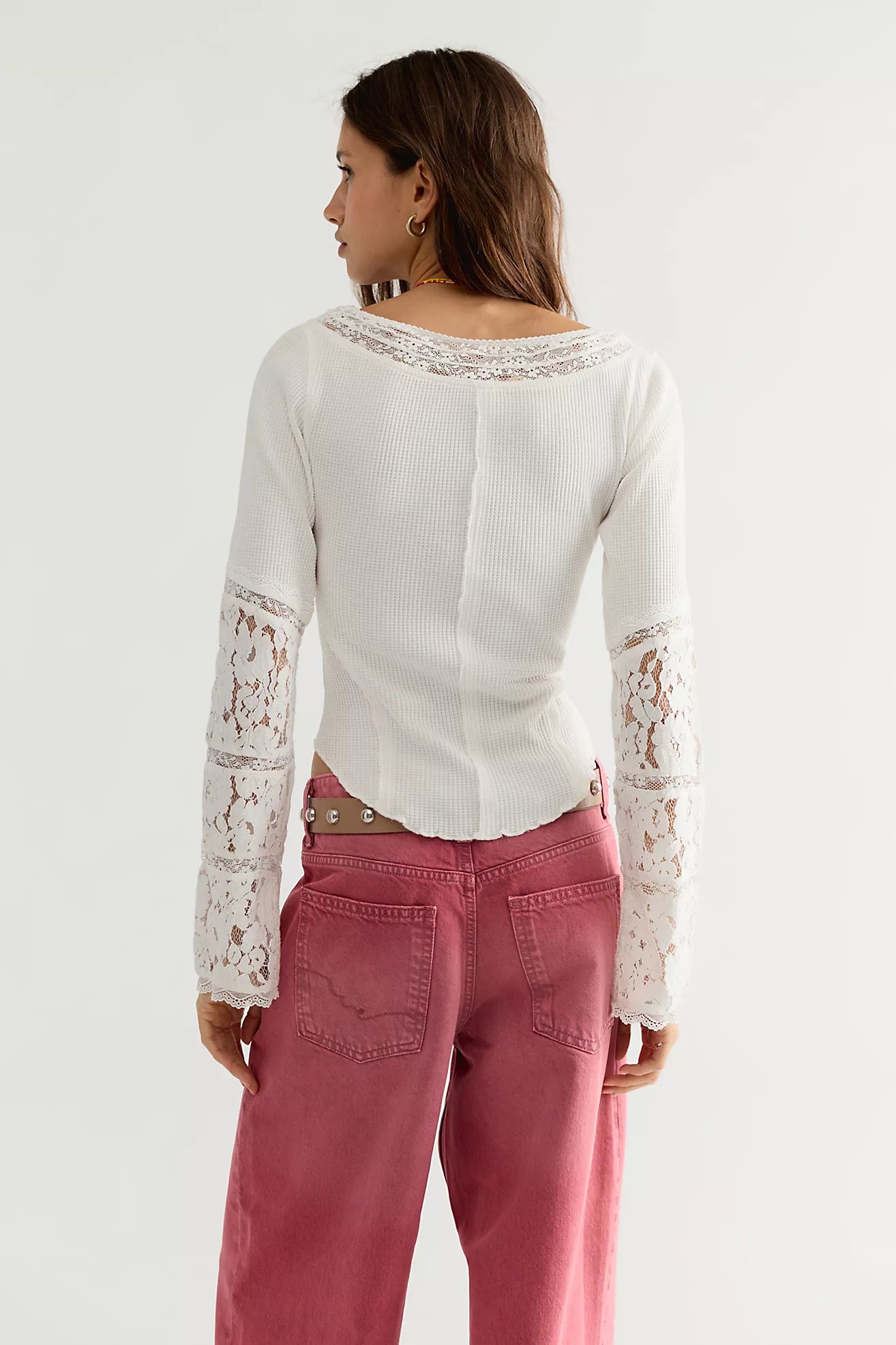 Amber Lace Cuff - White