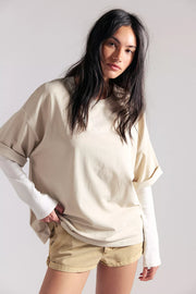 Perfect Oversized Tee - Morning Oat