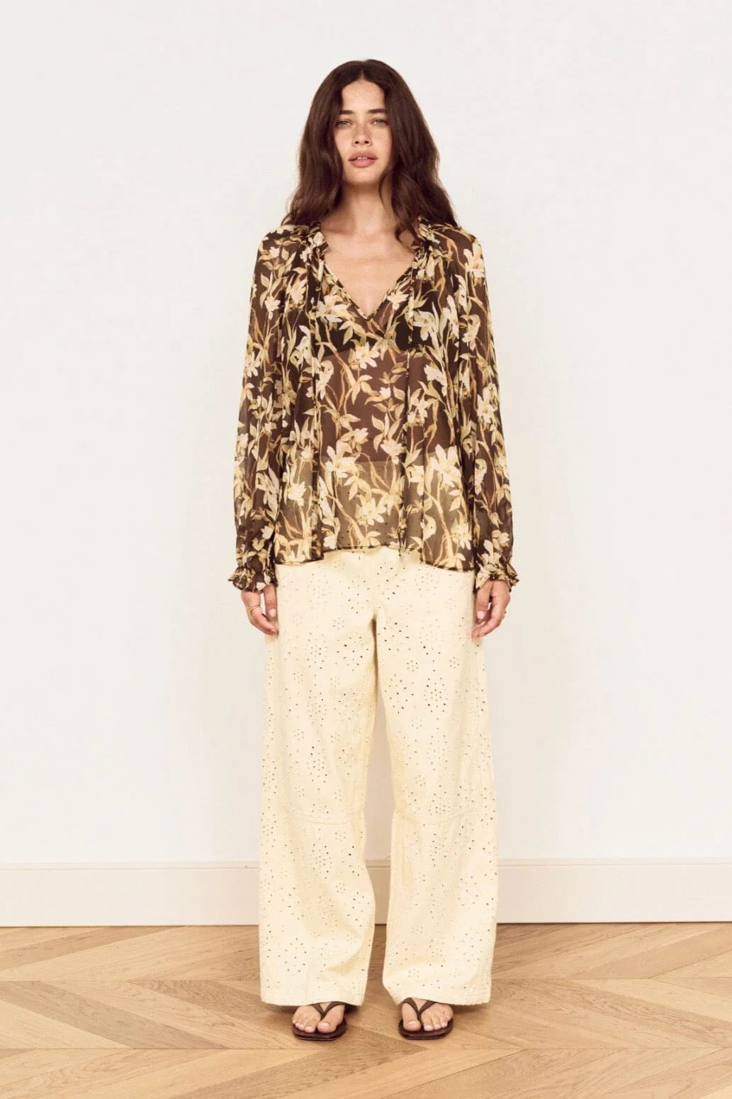 Vega Chiffon Blouse - Floral