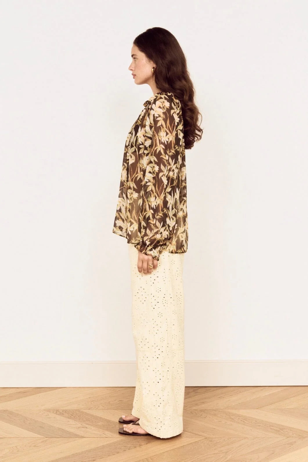 Vega Chiffon Blouse - Floral