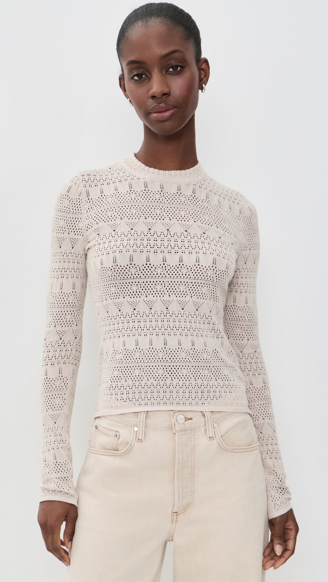 Dorris Sweater Sofec Top - Soft Ecru