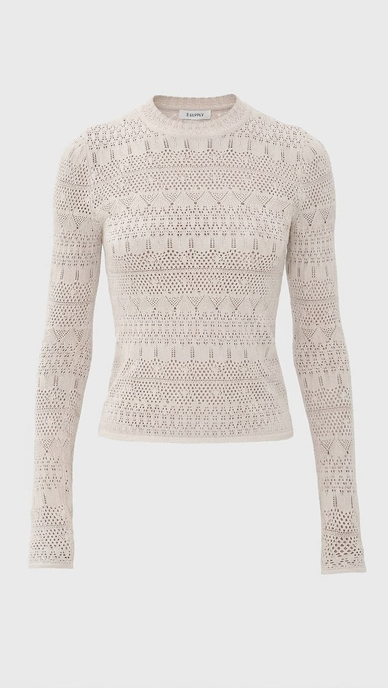 Dorris Sweater Sofec Top - Soft Ecru